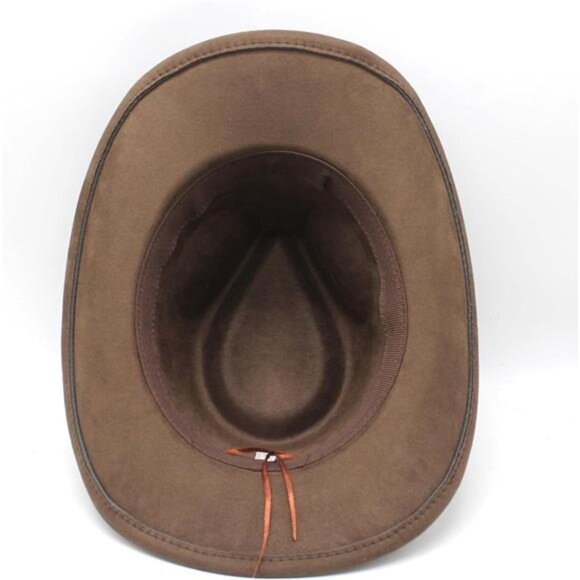 Suede Cowboy Cowgirl Hat Classic Coffee